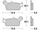 Trw remblokken mcb 665 brake pads organ. mcb 665