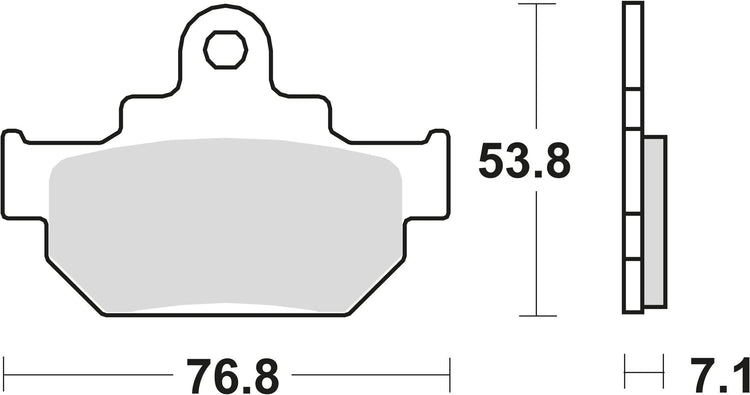 Trw remblokken mcb 550 brake pads organ. mcb 550
