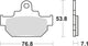 Trw remblokken mcb 550 brake pads organ. mcb 550