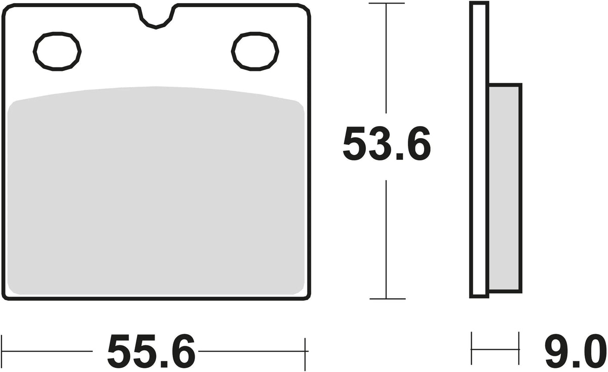 Trw remblokken mcb 19 organic brake pads. mcb 19