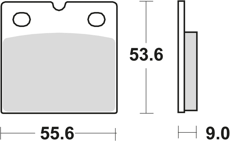 Trw remblokken mcb 19 organic brake pads. mcb 19