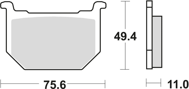 Trw remblokken mcb 509 brake pads organ. mcb 509