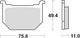 Trw remblokken mcb 509 brake pads organ. mcb 509