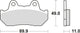 Trw remblokken mcb 512 brake pads organ. mcb 512