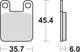 Trw remblokken mcb 535 brake pads organ. mcb 535 ec