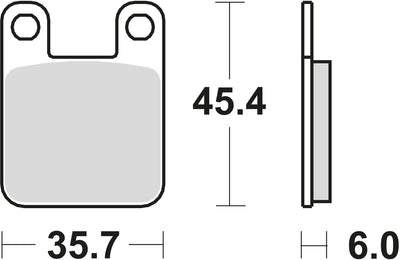 Trw remblokken mcb 535 brake pads organ. mcb 535