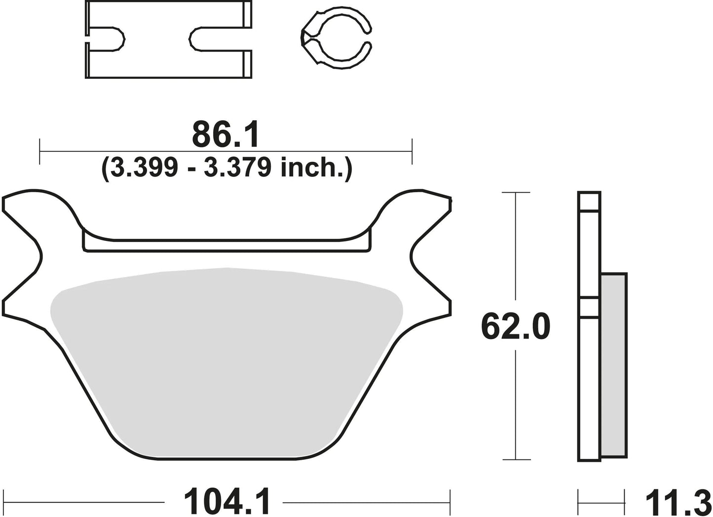 Trw remblokken mcb 583 brake pads org.perf. mcb 583