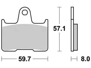 Trw remblokken mcb 691 brake pads org.perf. mcb 691