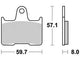 Trw remblokken mcb 691 brake pads org.perf. mcb 691