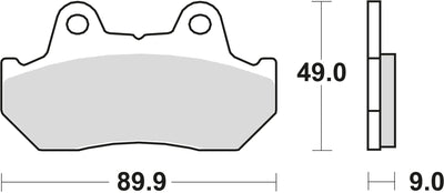 Trw remblokken mcb 544 brake pads organ. mcb 544