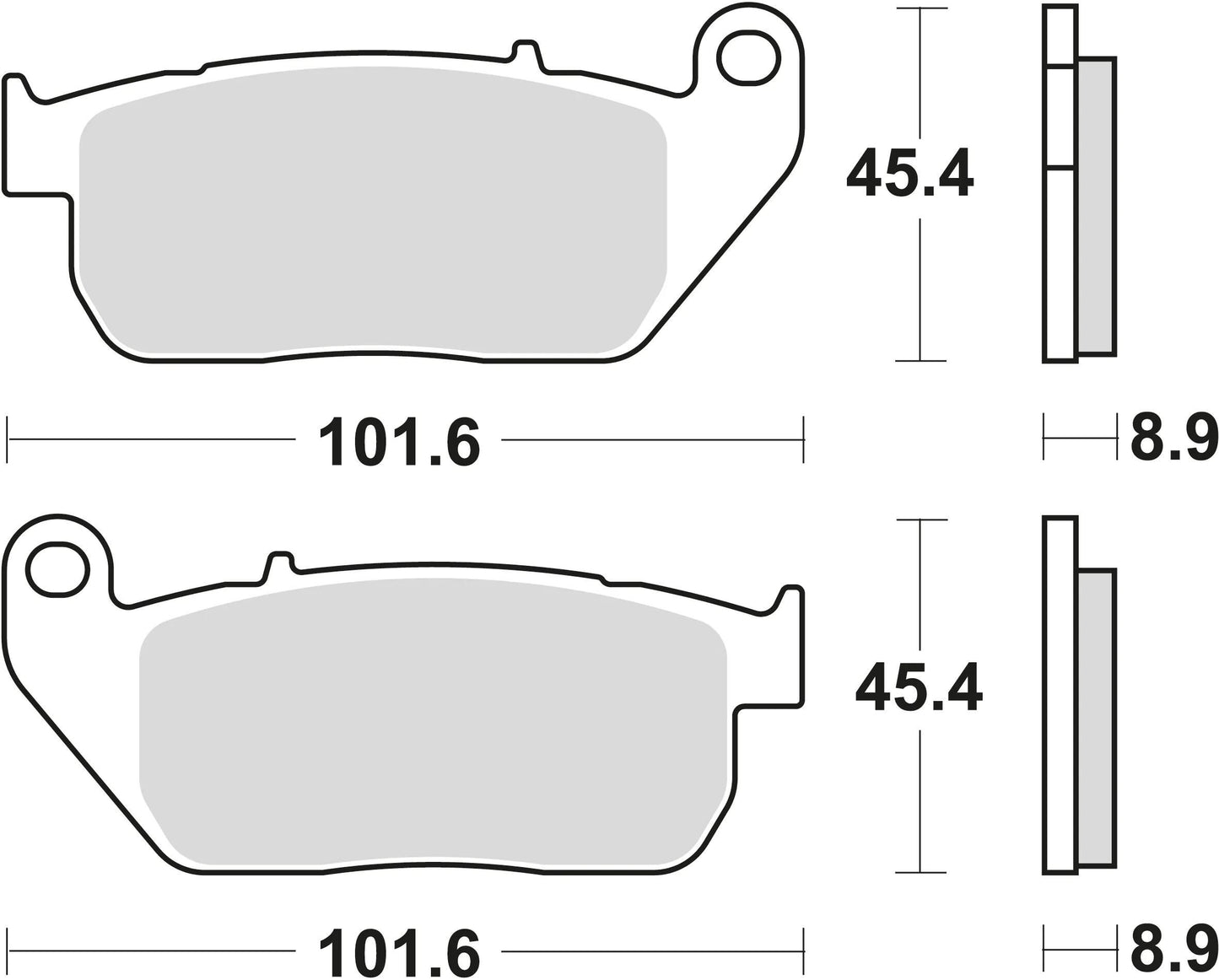 Trw remblokken mcb 753 brake pads org.perf. mcb 753