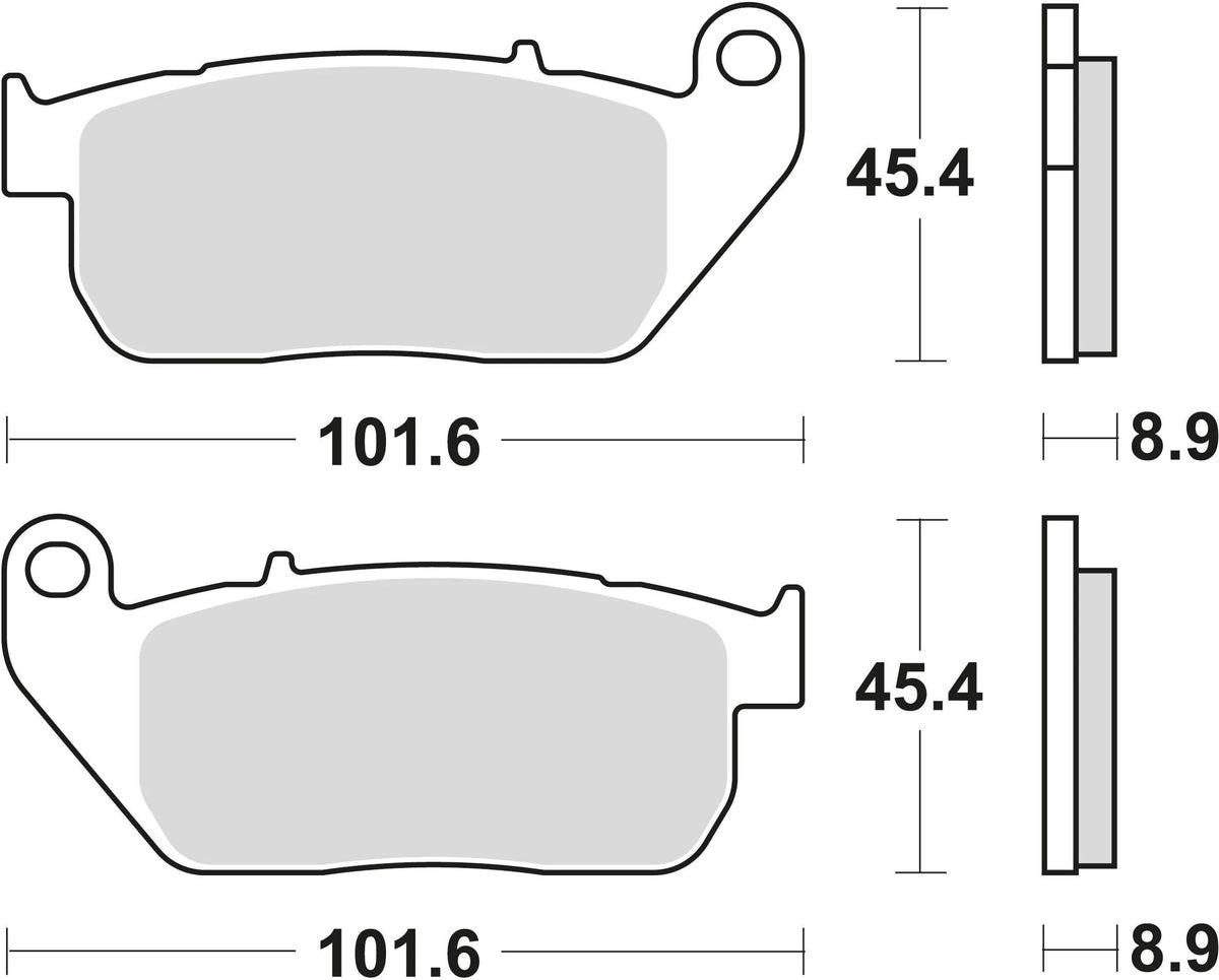 Trw remblokken mcb 753 brake pads org.perf. mcb 753