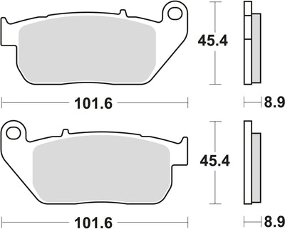 Trw remblokken mcb 753 brake pads org.perf. mcb 753