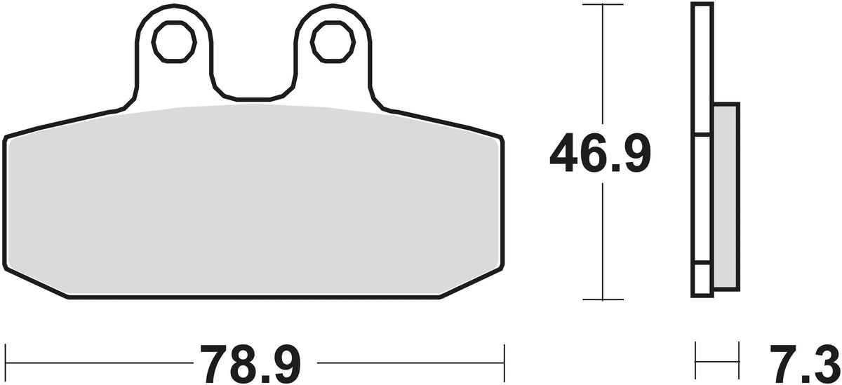 Trw remblokken mcb 557 brake pads organ. mcb 557