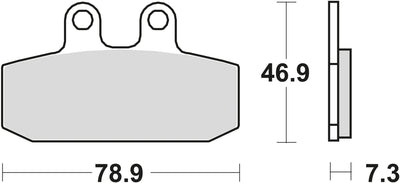 Trw remblokken mcb 557 brake pads organ. mcb 557