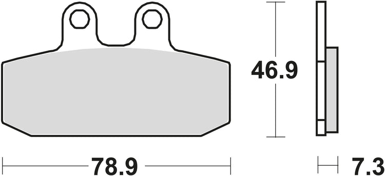 Trw remblokken mcb 557 brake pads organ. mcb 557