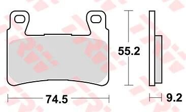 Trw remblokken mcb 819 brake pads org.perf. mcb 819