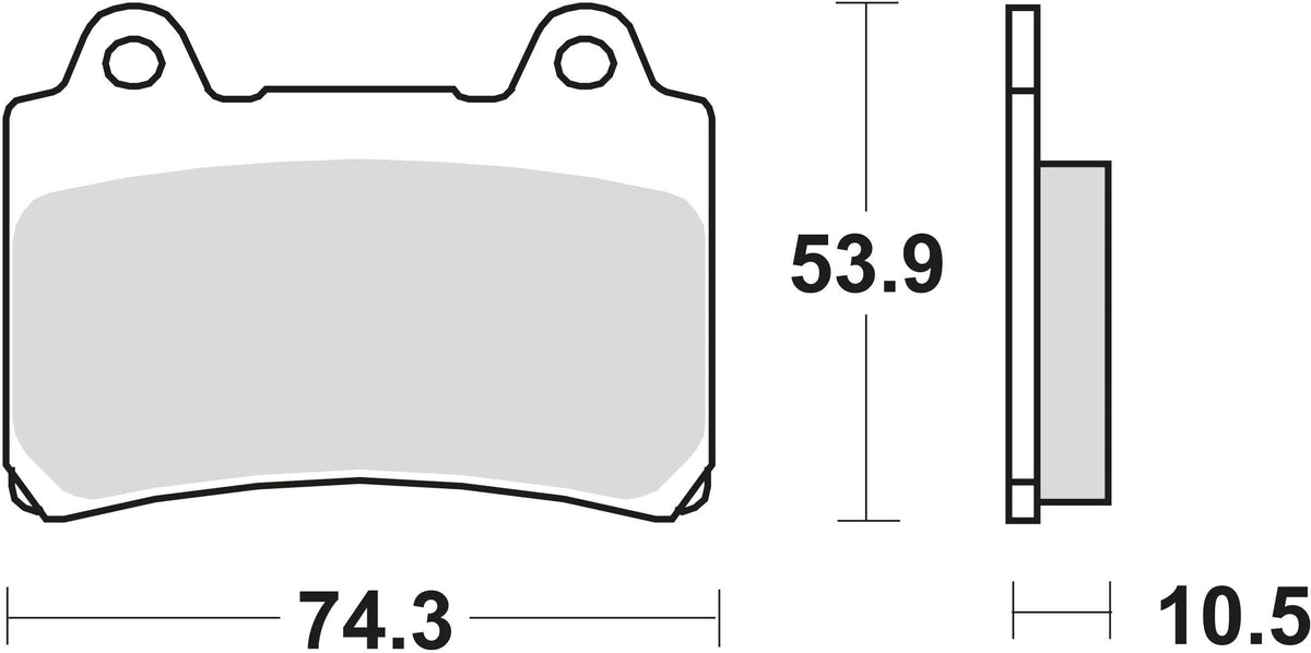 Trw remblokken mcb 559 brake pads organ. mcb 559