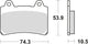 Trw remblokken mcb 559 brake pads organ. mcb 559