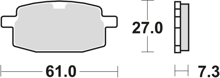 Trw remblokken mcb 590 brake pads organ. mcb 590