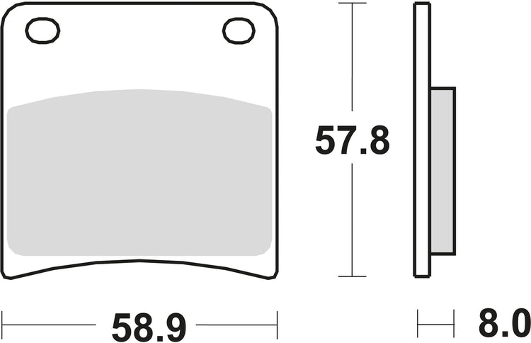 Trw remblokken mcb 591 brake pads organ. mcb 591