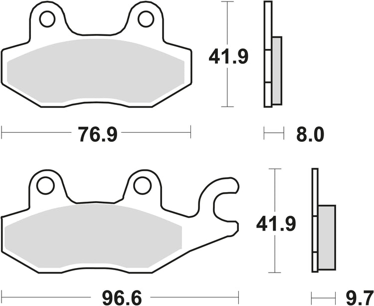 Trw remblokken mcb 604 brake pads organ. mcb 604
