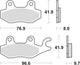 Trw remblokken mcb 604 brake pads organ. mcb 604