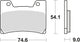 Trw remblokken mcb 622 brake pads organ. mcb 622