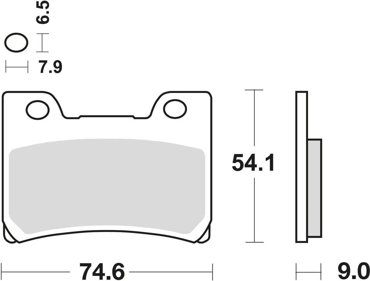 Trw remblokken mcb 642 brake pads organ. mcb 642