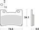Trw remblokken mcb 642 brake pads organ. mcb 642