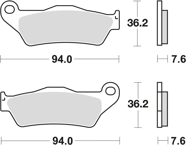 Trw remblokken mcb 648 brake pads sinter mcb 648 si