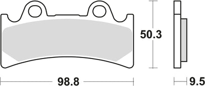 Trw remblokken mcb 656 brake pads sinter mcb 656 sv