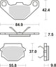 Trw remblokken mcb 667 brake pads sinter mcb 667 si