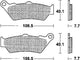 Trw remblokken mcb 671 brake pads organ. mcb 671
