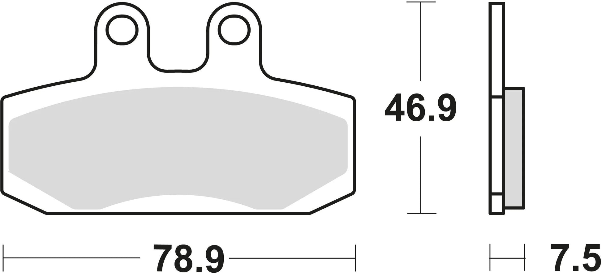 Trw remblokken mcb 673 brake pads organ. mcb 673