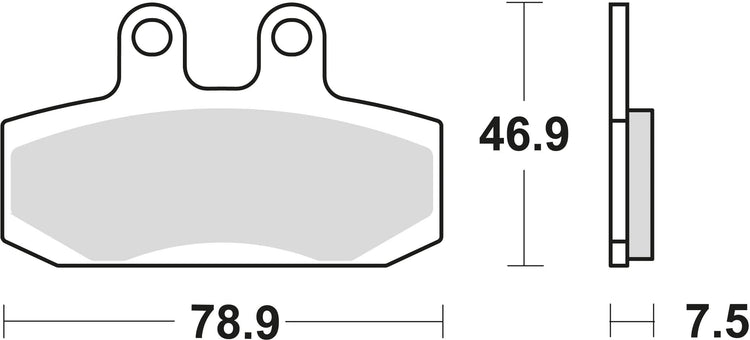 Trw remblokken mcb 673 brake pads organ. mcb 673
