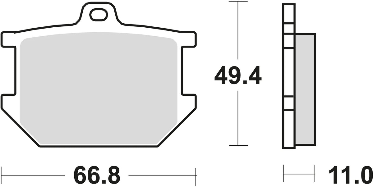 Trw remblokken mcb 68 brake pads organ. mcb 68