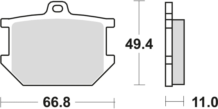 Trw remblokken mcb 68 brake pads organ. mcb 68