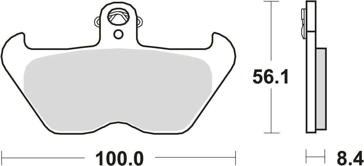 Trw remblokken mcb 680 brake pads organ. mcb 680