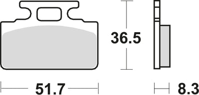 Trw remblokken mcb 589 brake pads organ. mcb 589