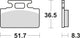 Trw remblokken mcb 589 brake pads organ. mcb 589
