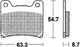 Trw remblokken mcb 530 brake pads organ. mcb 530