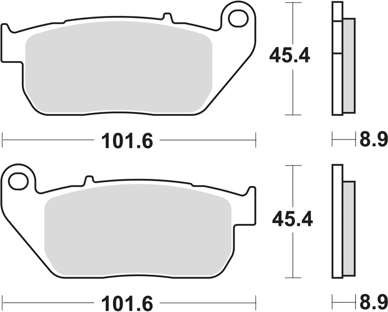 Trw remblokken mcb 753 brake pads sinter mcb 753 sv