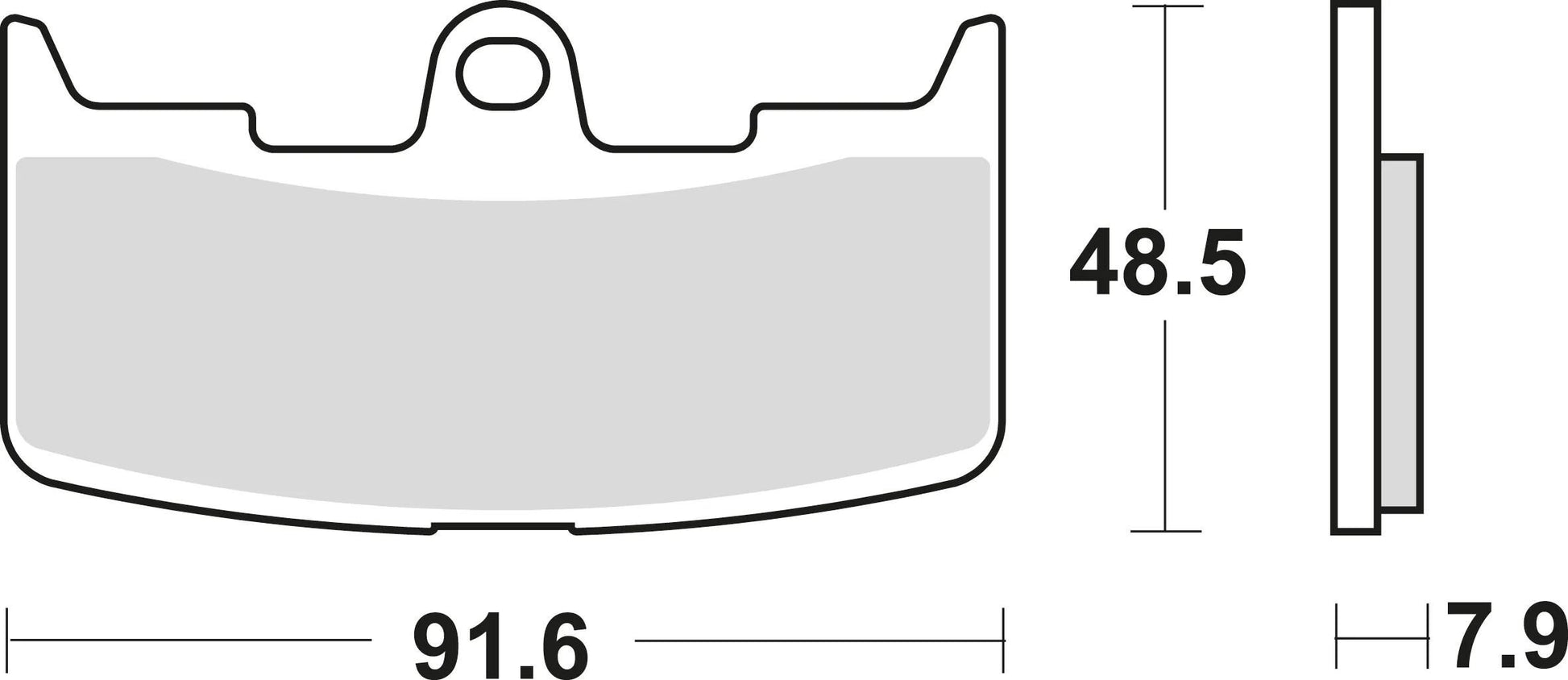 Trw remblokken mcb 747 brake pads sinter mcb 747 sv