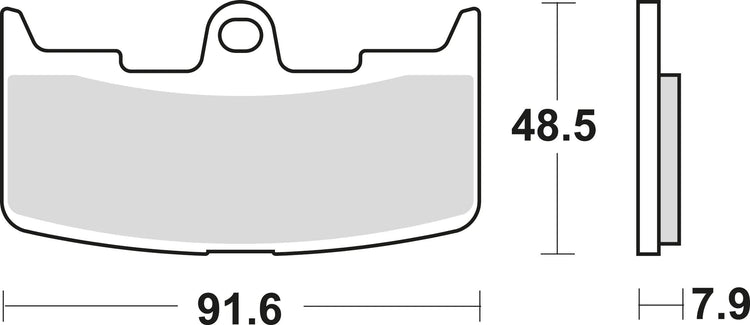 Trw remblokken mcb 747 brake pads sinter mcb 747 sv