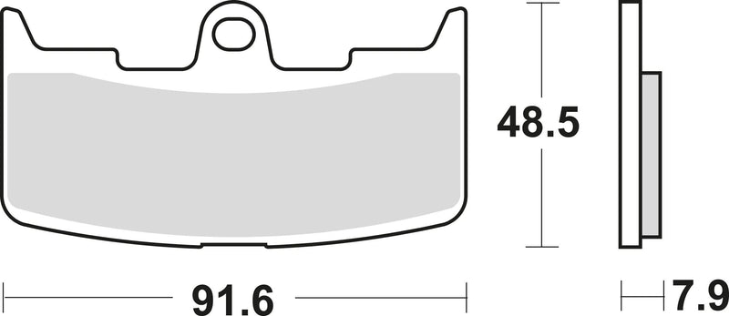 Trw remblokken mcb 747 brake pads sinter mcb 747 sv