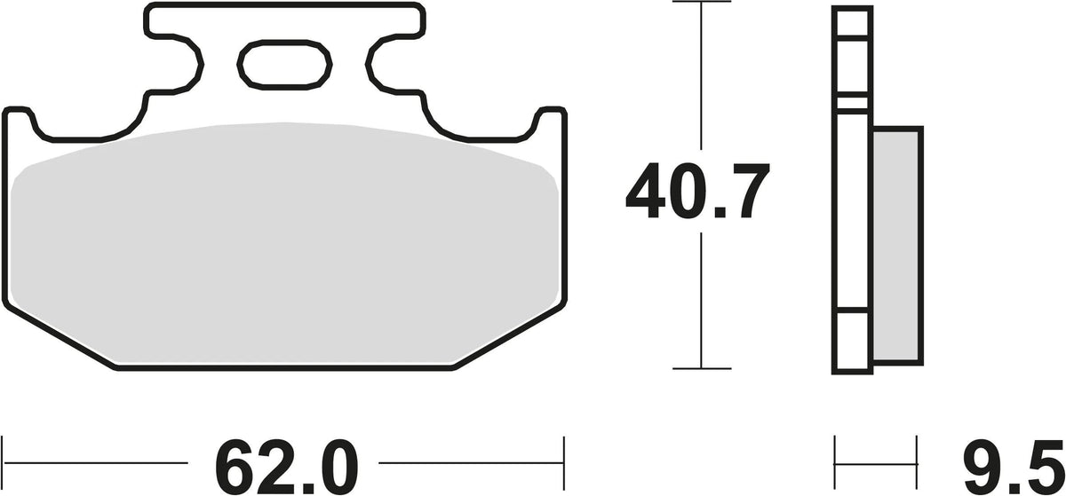 Trw remblokken mcb 625 brake pads sinter mcb 625 si