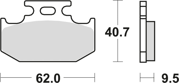 Trw remblokken mcb 625 brake pads sinter mcb 625 si