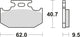 Trw remblokken mcb 625 brake pads sinter mcb 625 si