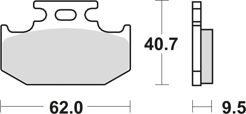 Trw remblokken mcb 625 brake pads sinter mcb 625 si